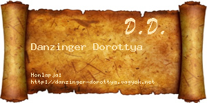 Danzinger Dorottya névjegykártya