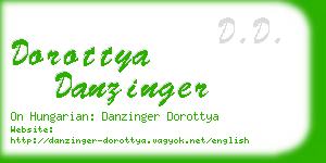 dorottya danzinger business card